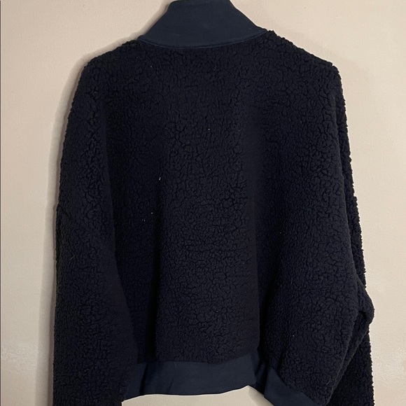 PINK Victoria's Secret Black Fleece Sweatshirt SZ XL - Picture 4 of 6